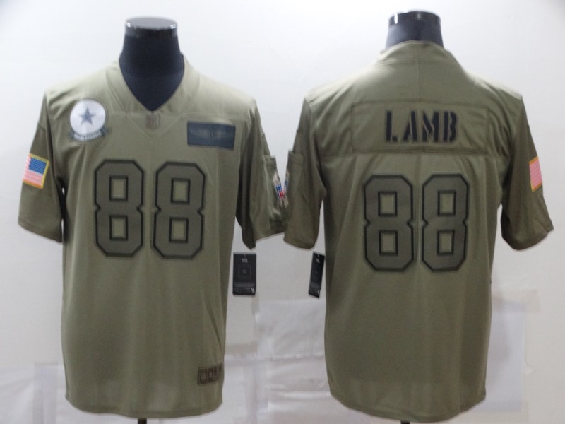 Men's Dallas Cowboys CeeDee Lamb #88 Brown Jersey
